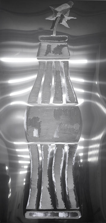 Coca-Cola Bottle with Unopened Dandelion 4
