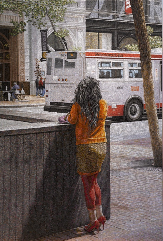 Woman and Bus, San Francisco